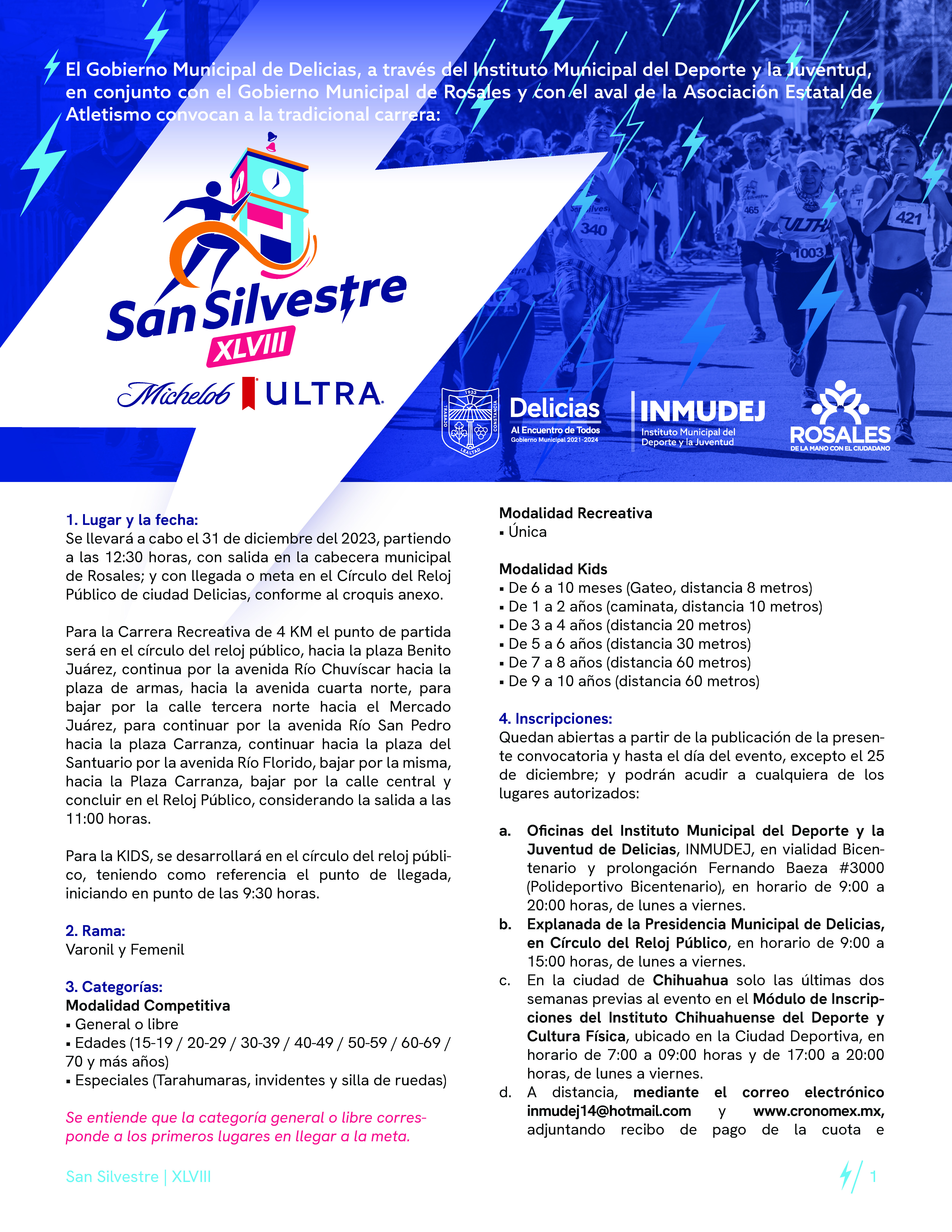 Convocatoria   San Silvestre 2023 Página 1