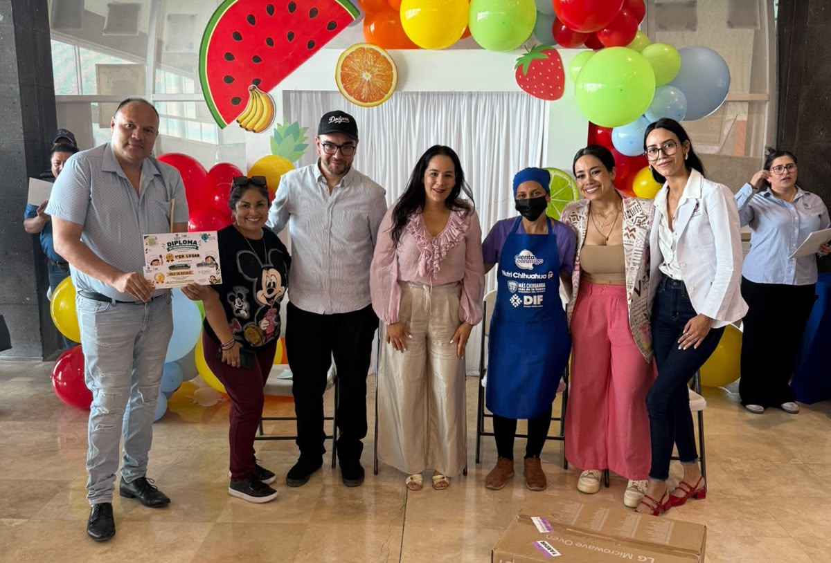 Alma Limas reconoce a primaria José Reyes Baeza por ganar concurso de platillos saludables