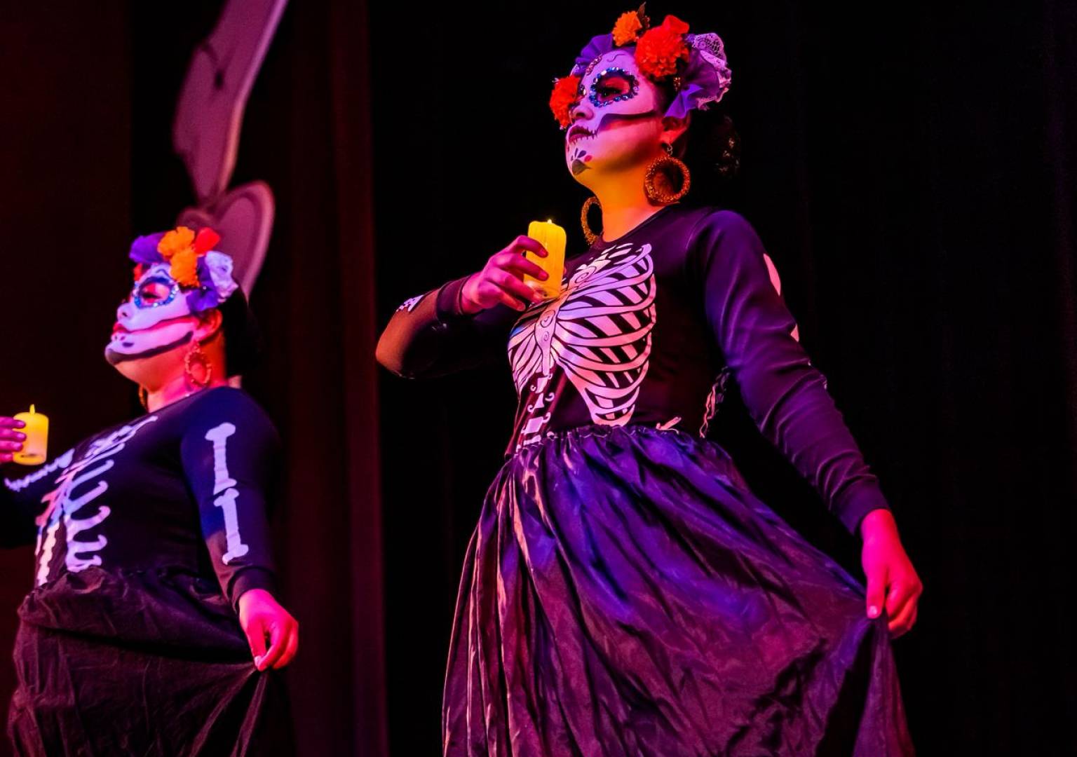 Brilla el ballet Cuautli en el Teatro de la Ciudad con “La Calaca y Buenas” dentro del festival Las Delicias de la Muerte