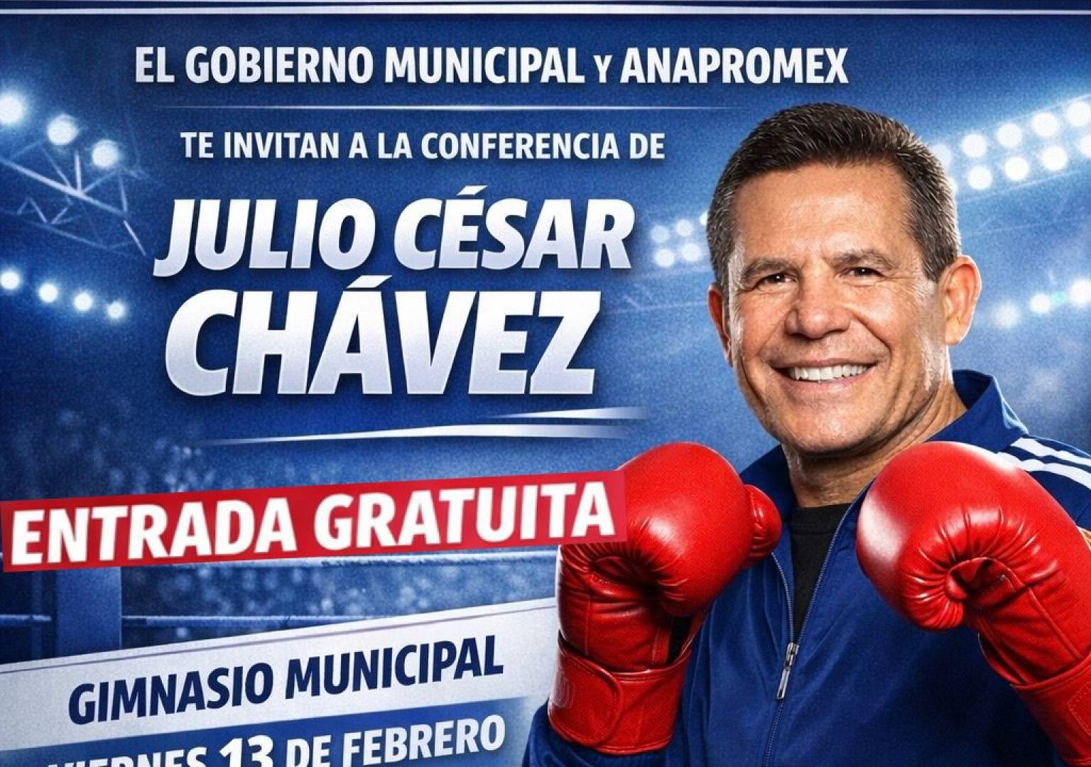  Invitan a acudir a conferencia de Julio César Chávez este viernes en Delicias