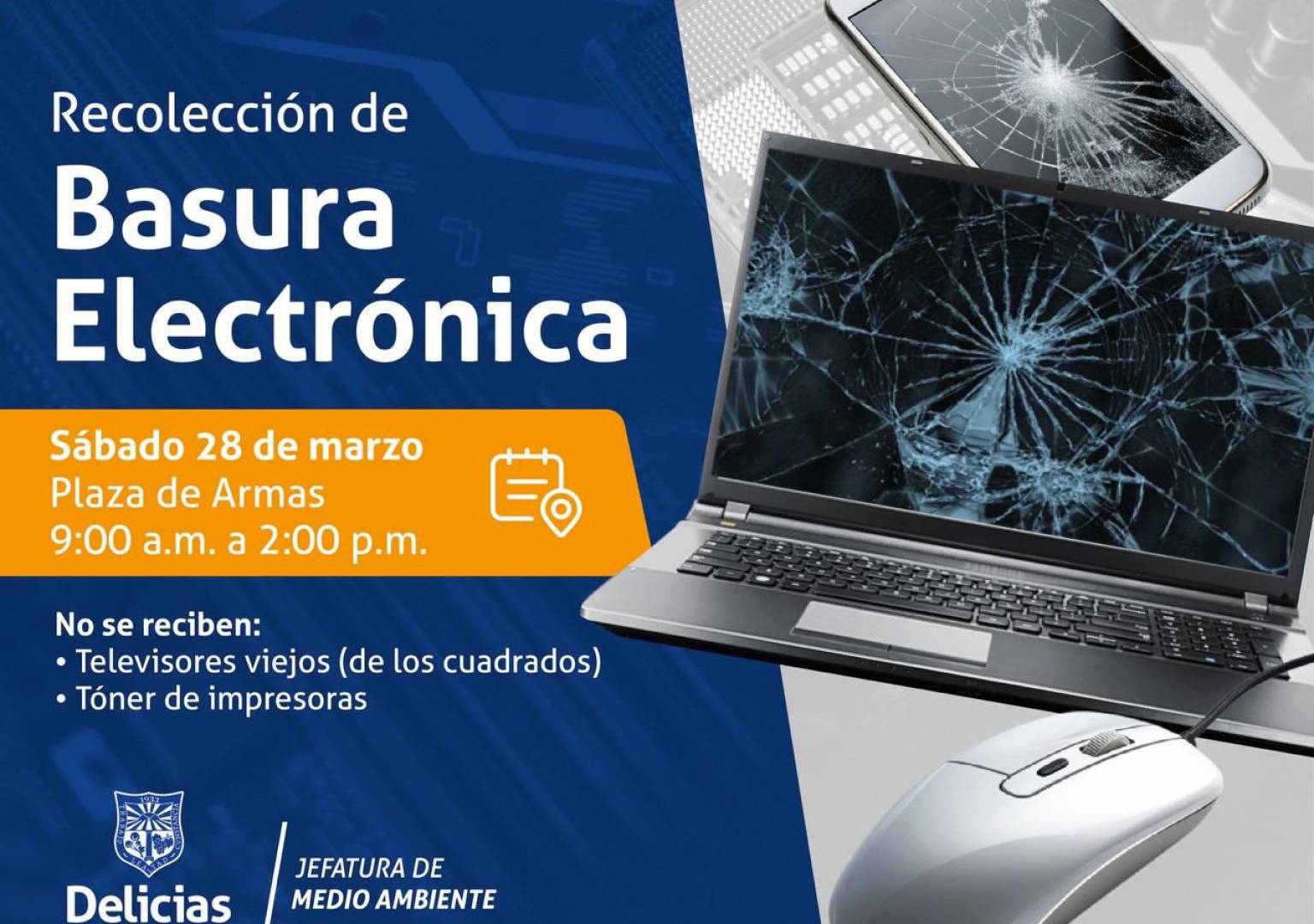 Invitan a jornada de recolección de basura electrónica en Delicias