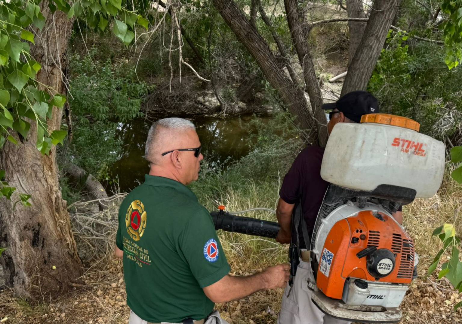 Inició Protección Civil Delicias fumigación en drenes para prevenir el dengue