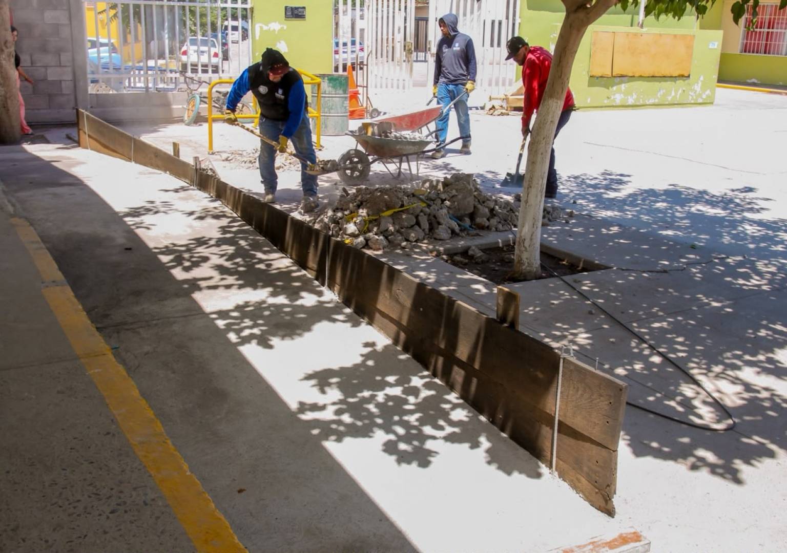 Impulsan espacios incluyentes en escuelas de Delicias con construcción de rampas y mejoras de accesibilidad
