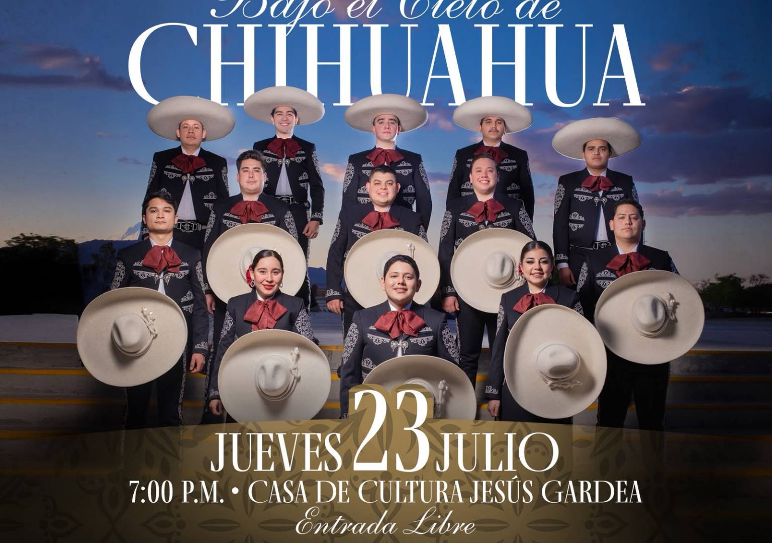 Invitan hoy jueves a Casa de Cultura Jesús Gardea a disfrutar de una noche de mariachi