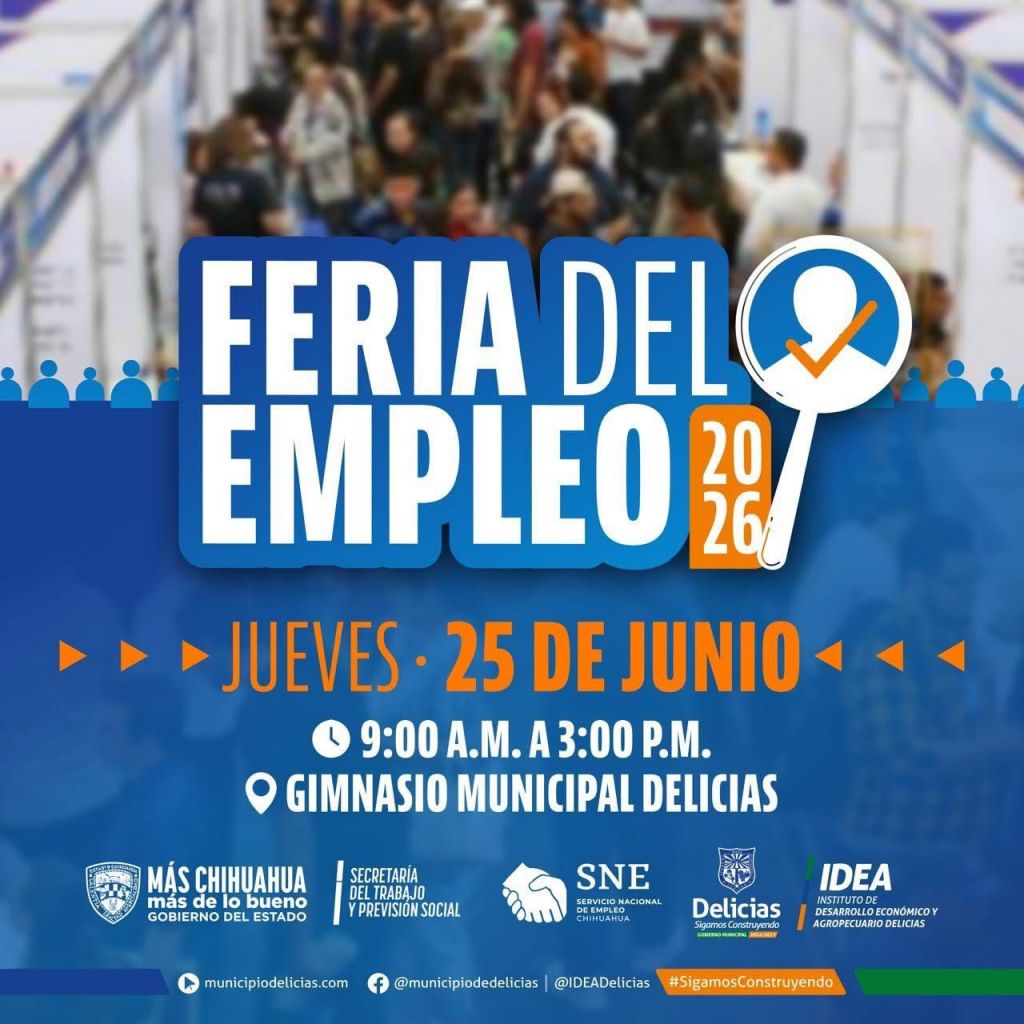 Invitan a participar en la Feria del Empleo este jueves en Delicias